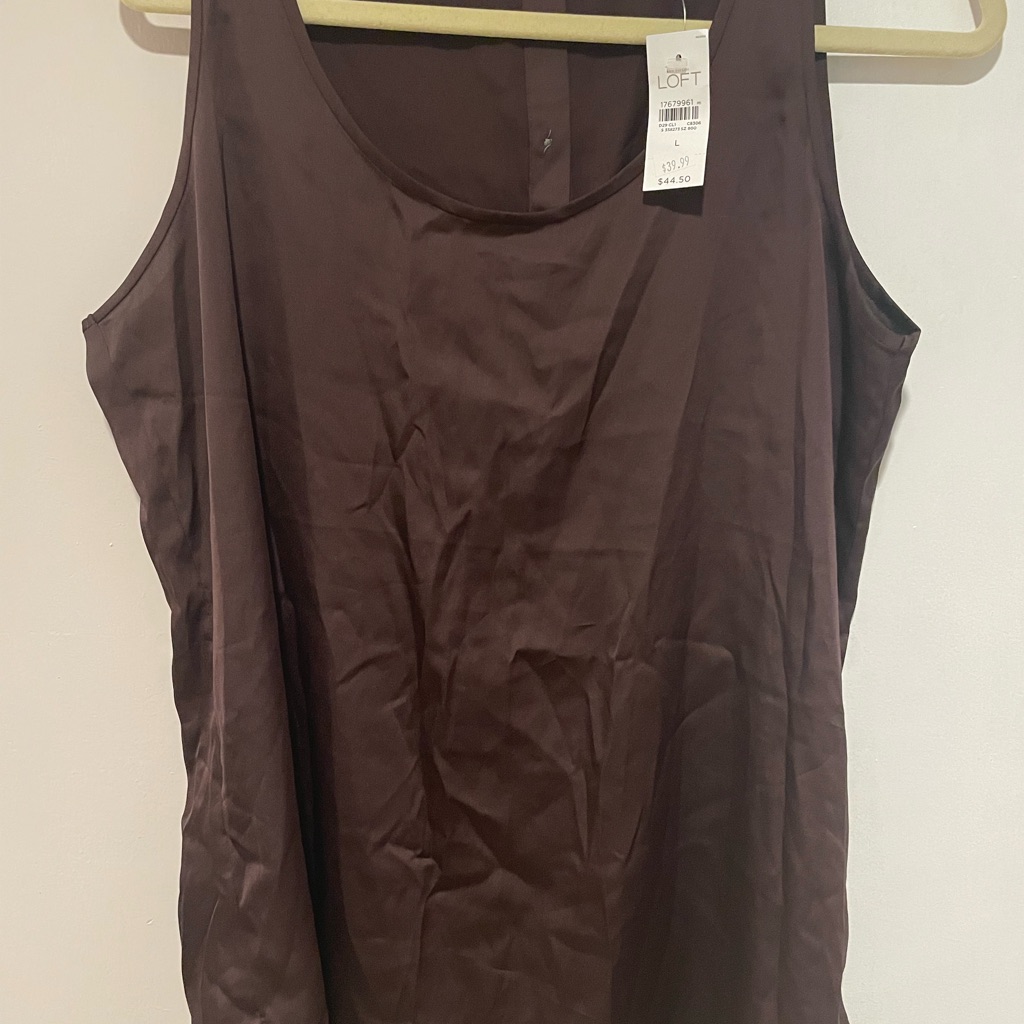 Loft Sleeveless Blouse Tank Large